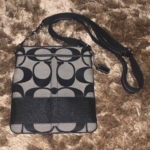 Authentic Black Coach Crossbody Bag